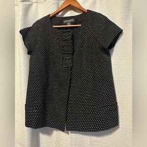 Banana Republic Black and White Polka Dot Top